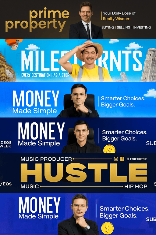 Professional YouTube Banner & Facebook Cover Designer